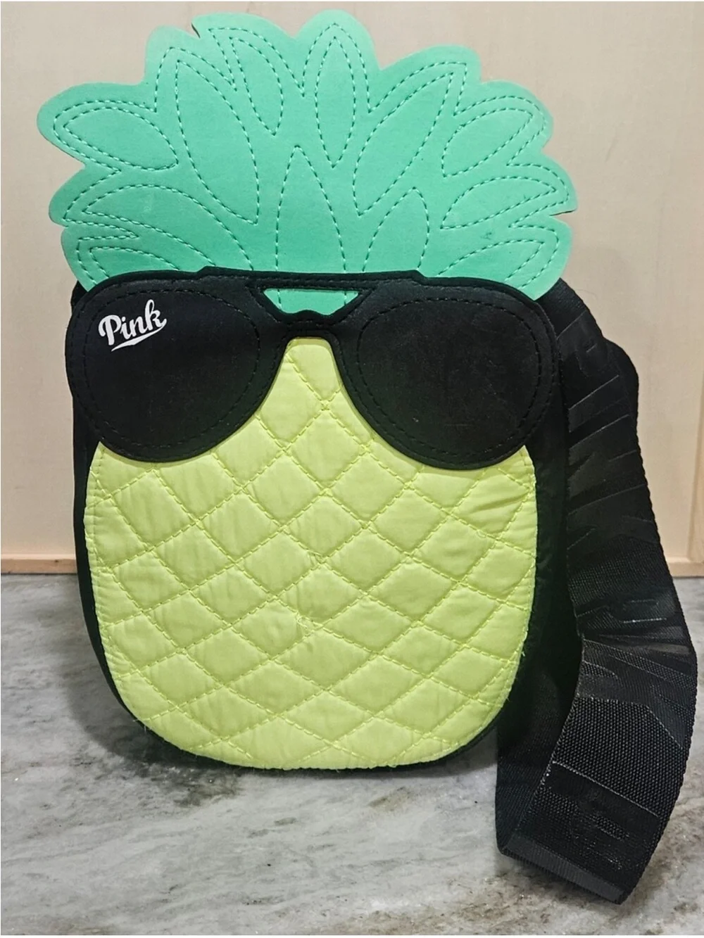 NWT PINK Victoria's Secret Pineapple cooler Crossbody
